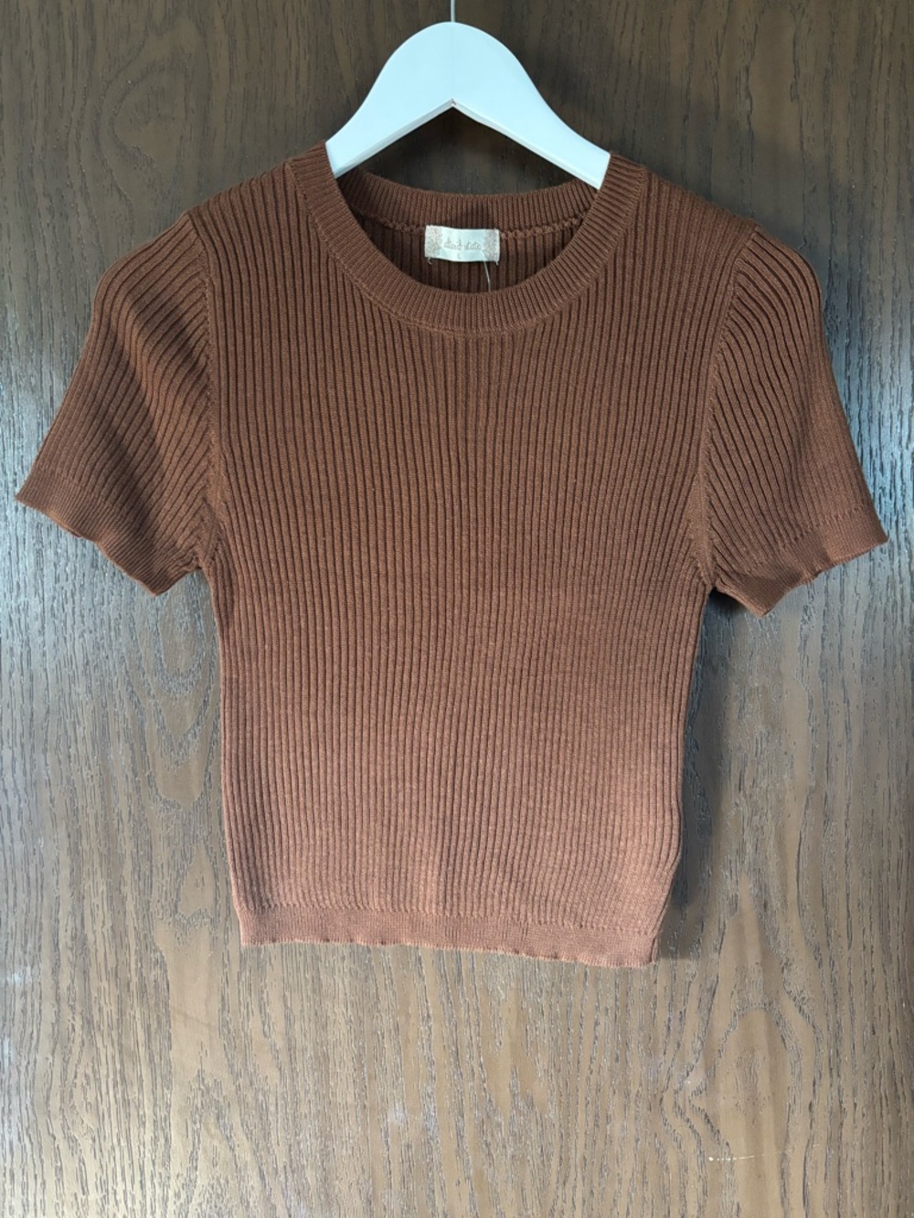 Altar’d State Ribbed Short-Sleeve Sweater